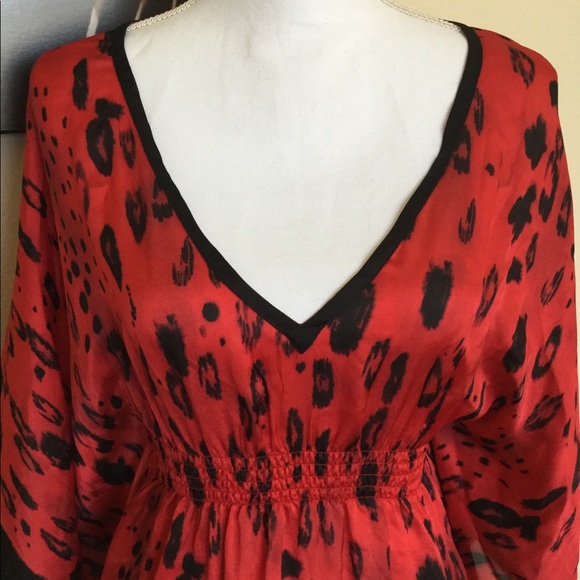 SOLD❌Bebe red leopard top - Picture 3 of 7